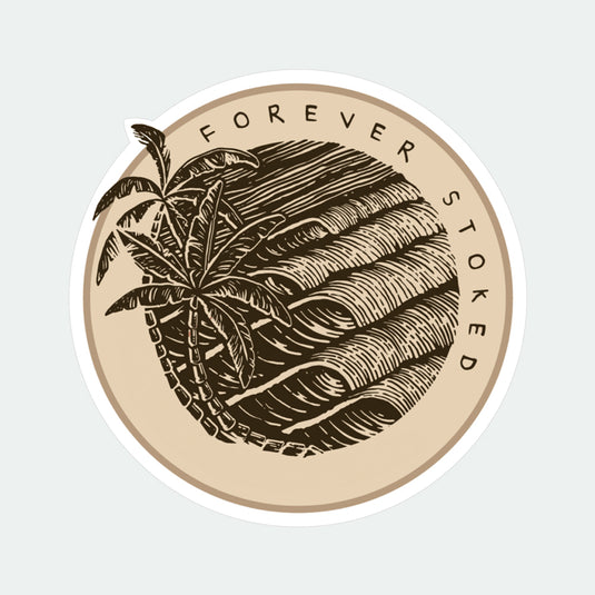 Sticker "Forever Stoked Palm"