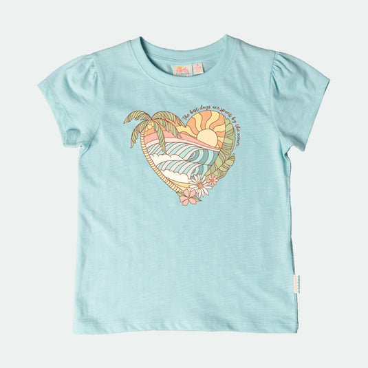 Kids T-Shirt "Scenic Heart" - Girls
